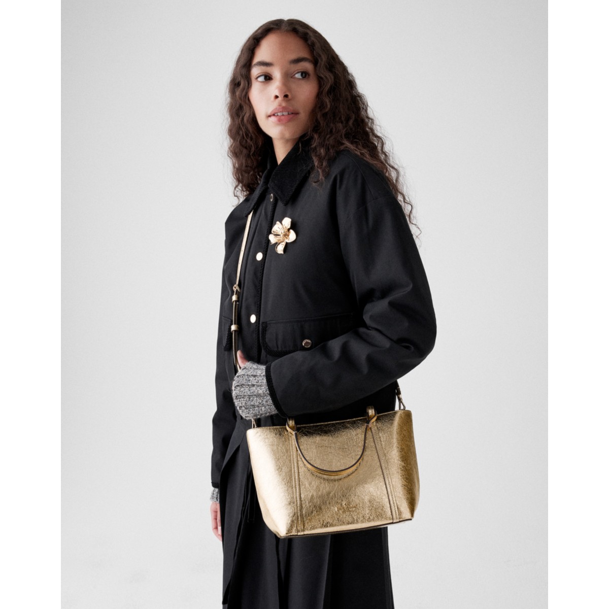 Kate Spade Marlowe Metallic Small Tote Bag - Preorder — Gold