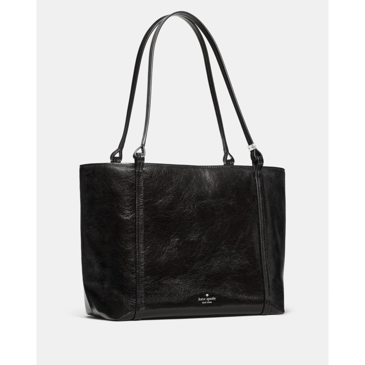 Kate Spade Marlowe Shiny Leather Tote Bag - Preorder — Black