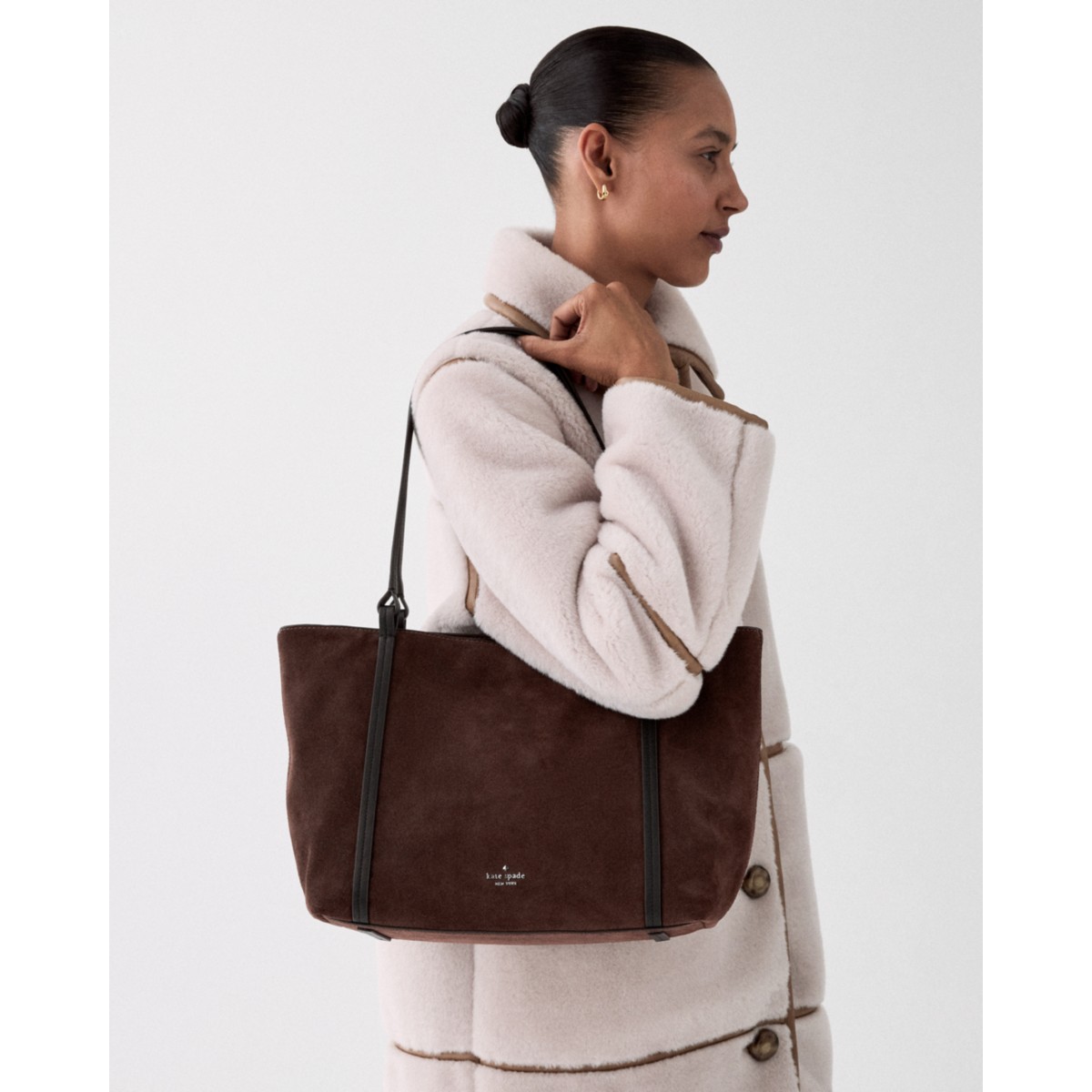 Kate Spade Marlowe Suede Tote Bag - Preorder — Hot Fudge Multi