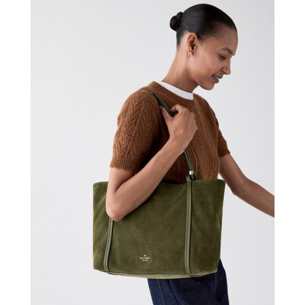 Kate Spade Marlowe Suede Tote Bag - Preorder — Enchanted Green