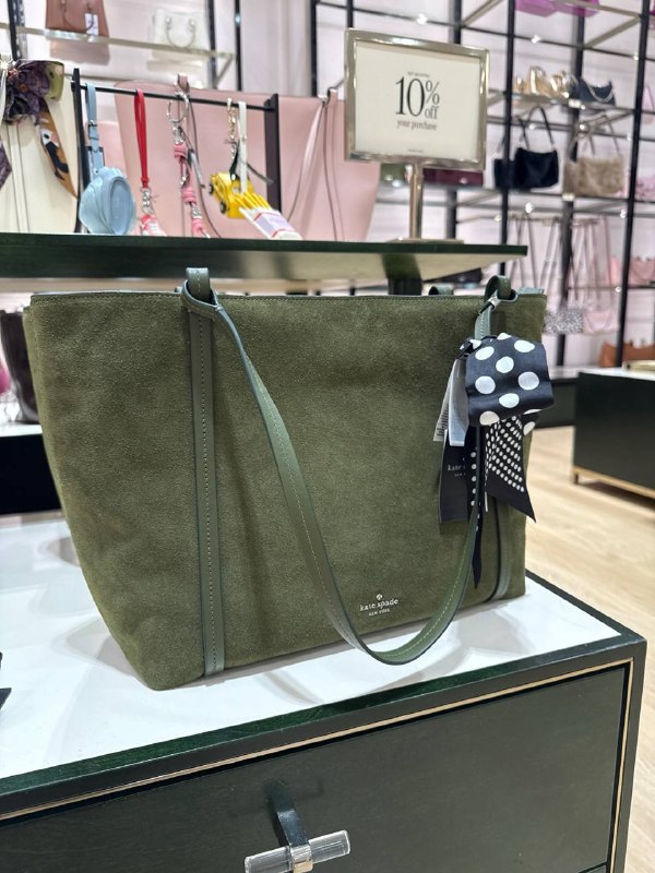 Kate Spade Marlowe Suede Tote Bag - Preorder — Enchanted (300)