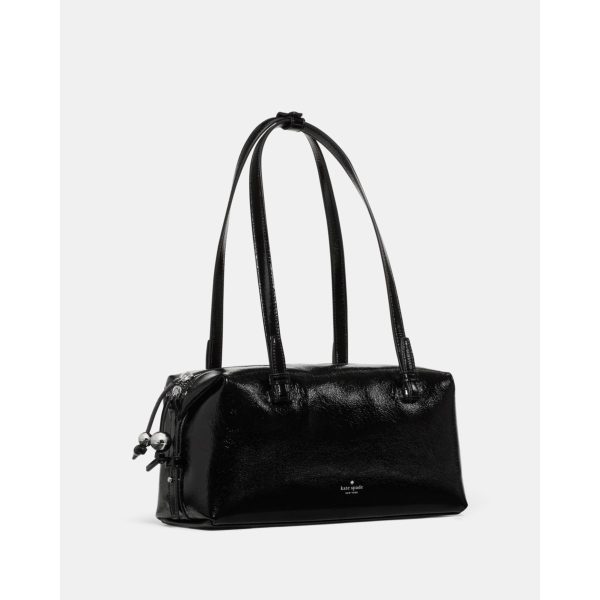 Kate Spade Billie Shiny Leather Shoulder Bag - Preorder — Black