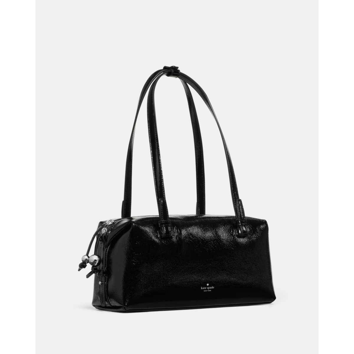 Kate Spade Billie Shiny Leather Shoulder Bag - Preorder — Black
