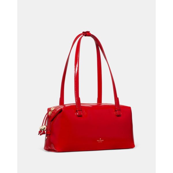Kate Spade Billie Shiny Leather Shoulder Bag - Preorder — Ks Bright Red