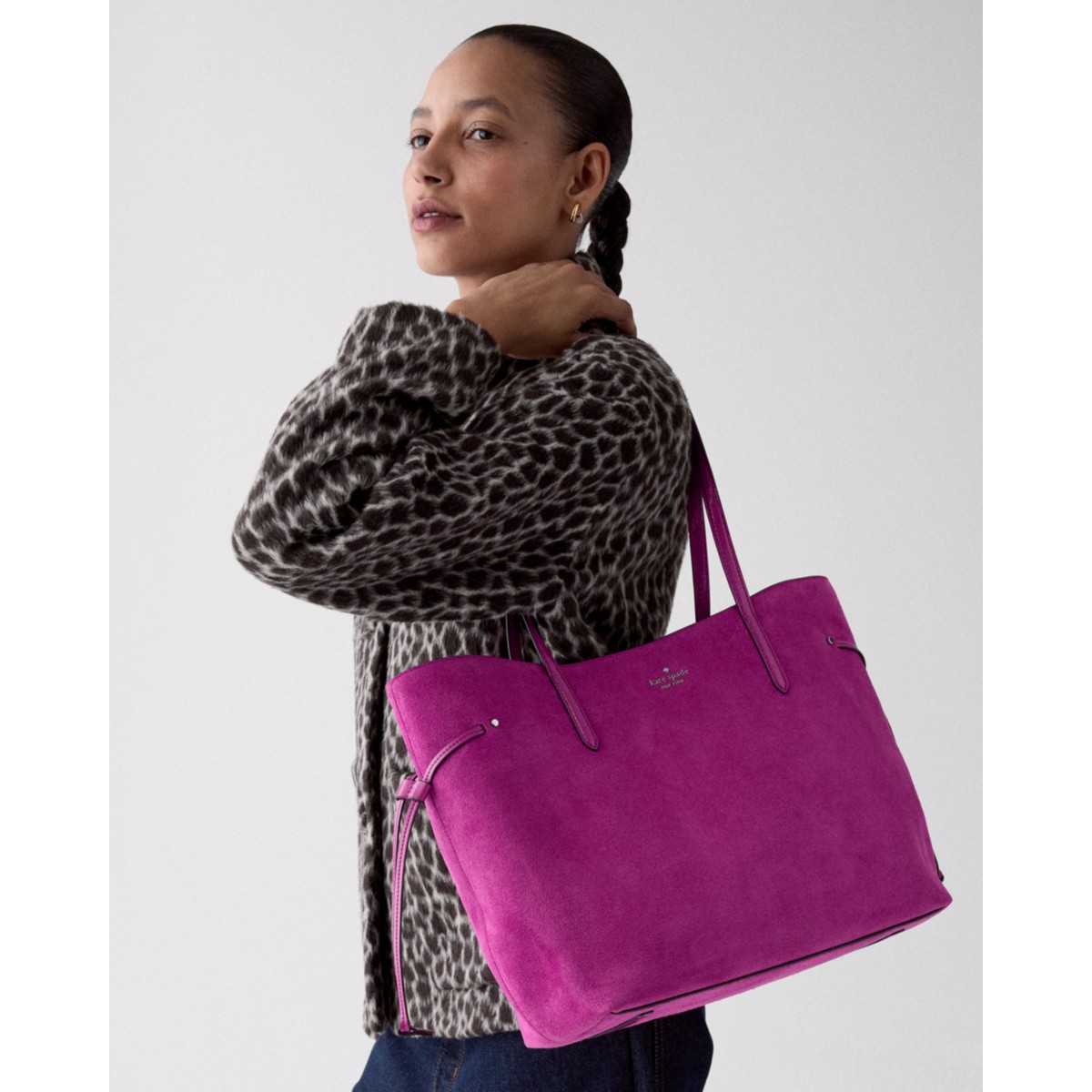 Kate Spade Cleo Suede Tote Bag - Preorder — Beet
