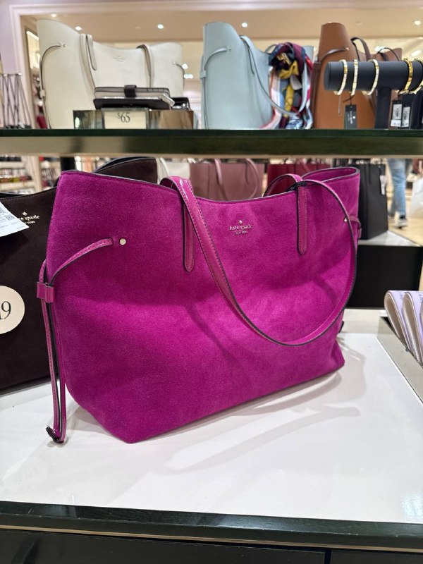 Kate Spade Cleo Suede Tote Bag - Preorder — Beet (600)