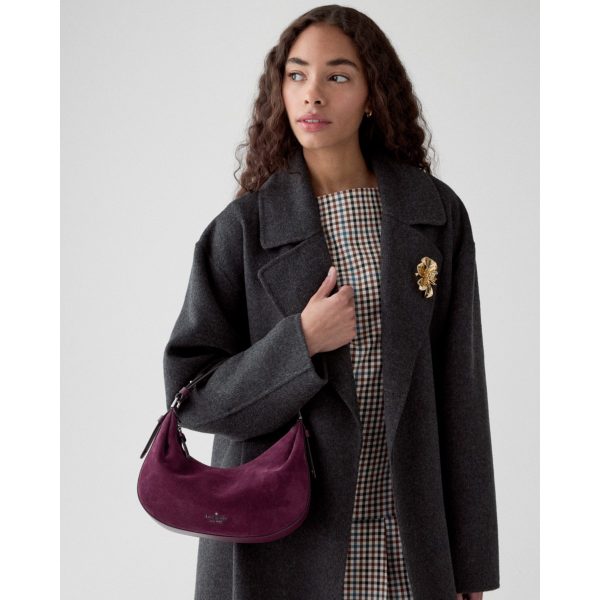 Kate Spade Selene Suede Shoulder Bag - Preorder — Deep Cherry