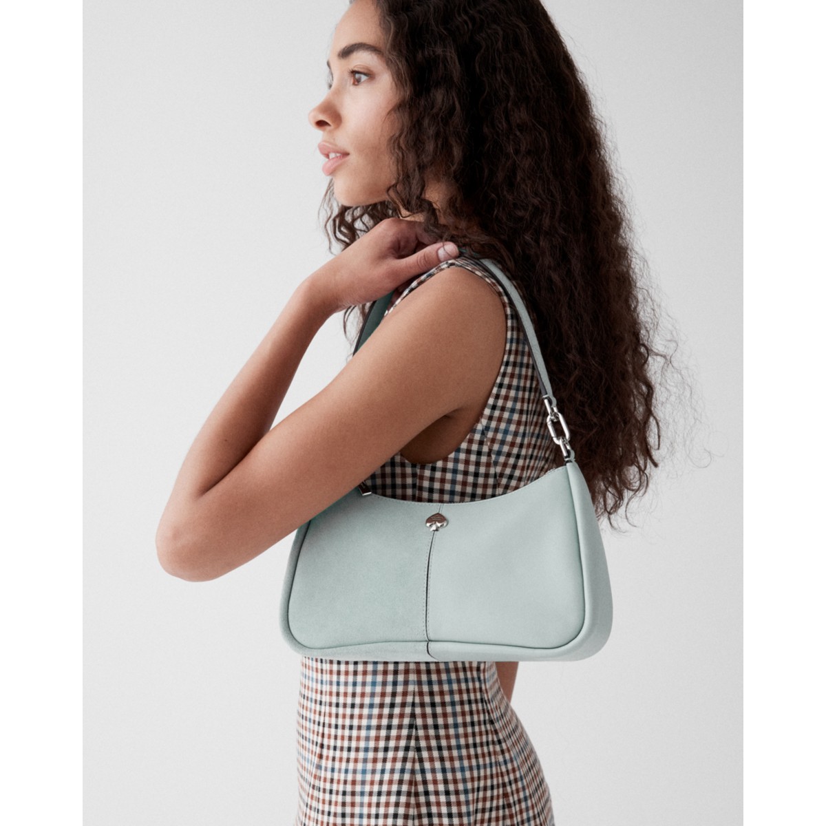 Kate Spade Kayla Suede Shoulder Bag - Preorder — Lake Mist