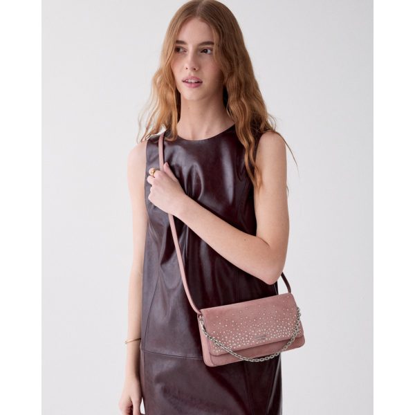 Kate Spade Ivy Studded Suede Crossbody Bag - Preorder — Dusk Rose