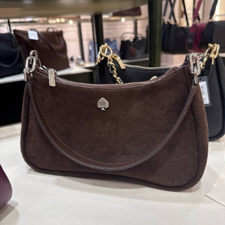 Kate Spade Kayla Suede Shoulder Bag - Preorder — Hot Fudge (200)