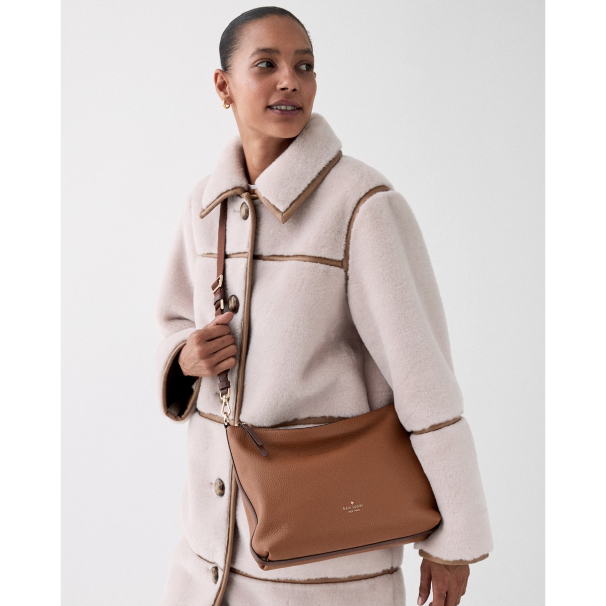 Kate Spade Lenox Large Crossbody Bag - Preorder — Warm Gingerbread Multi