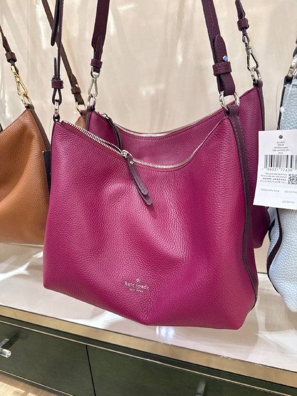 Kate Spade Lenox Large Crossbody Bag - Preorder — Dark Raspb (600)