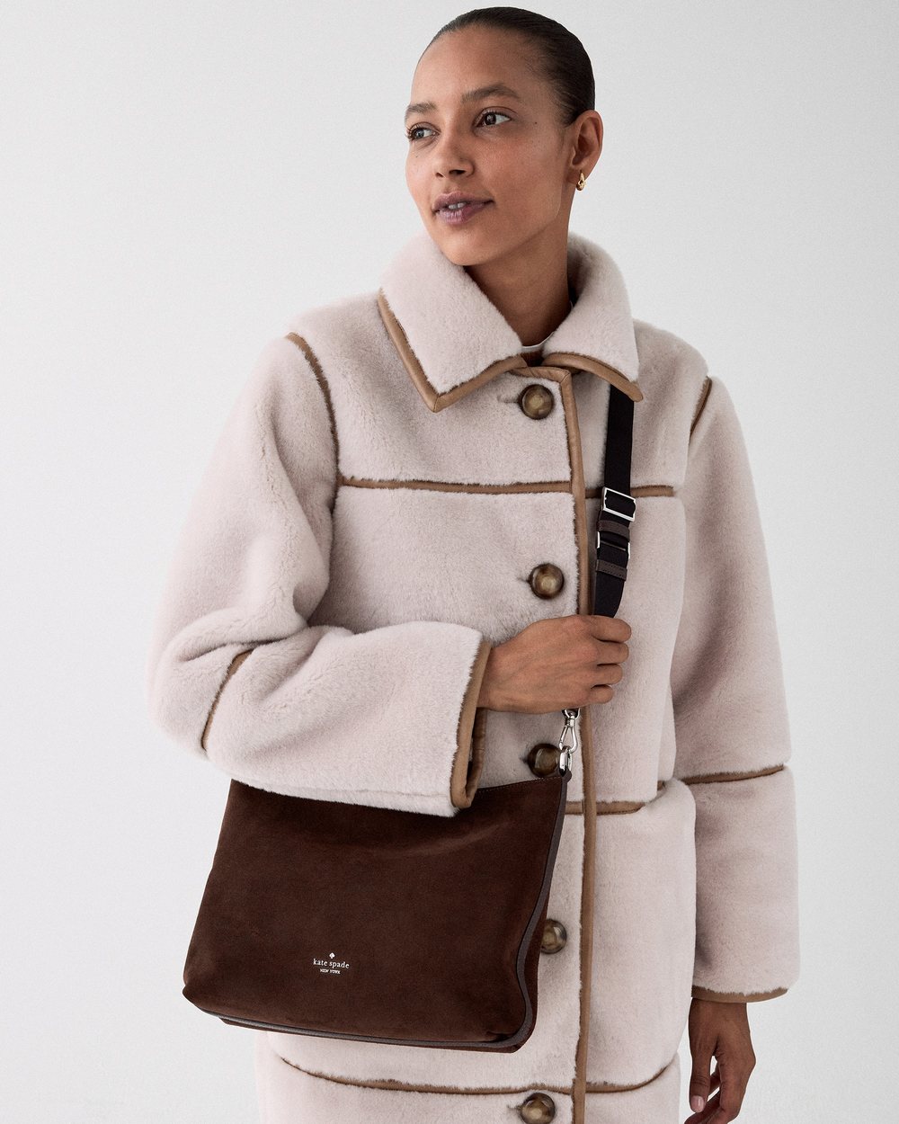 Kate Spade Lenox Suede Large Crossbody Bag - Preorder - Image 2