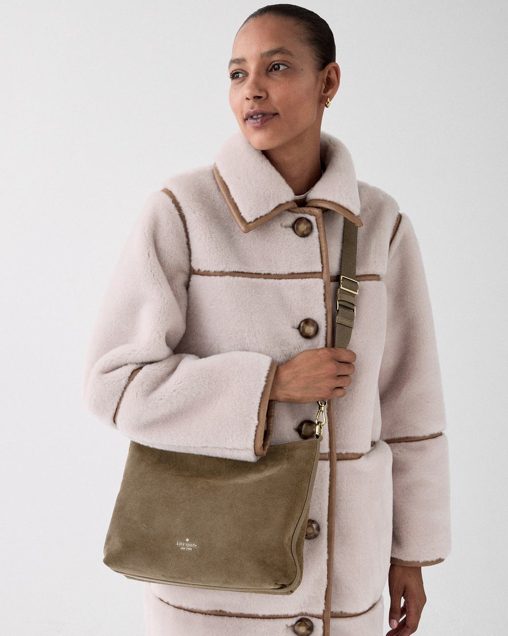 Kate Spade Lenox Suede Large Crossbody Bag - Preorder - Image 4