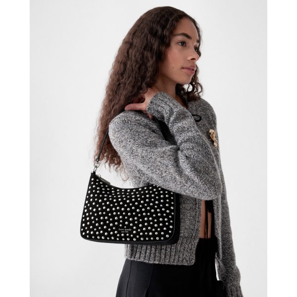 Kate Spade Margot Studded Medium Shoulder Bag - Preorder — Black Multi