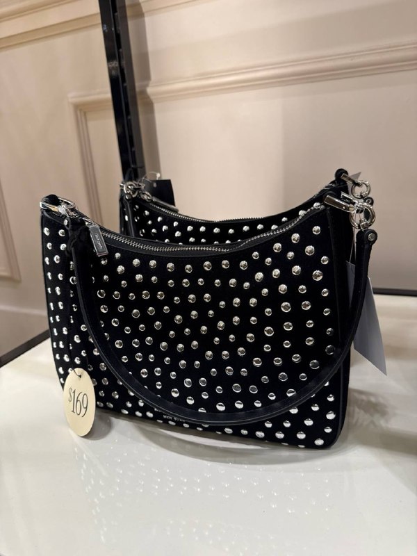 Kate Spade Margot Studded Medium Shoulder Bag - Preorder — Black Mult (001)