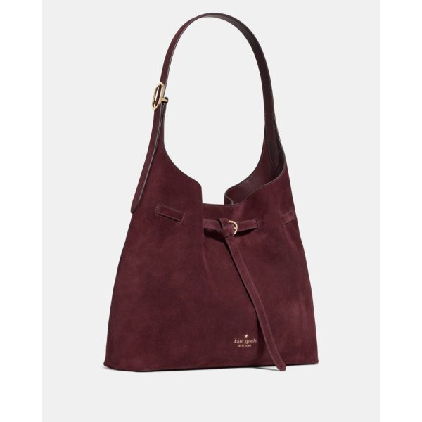Kate Spade 454 Suede Belted Large Shoulder Bag - Preorder — Grenache