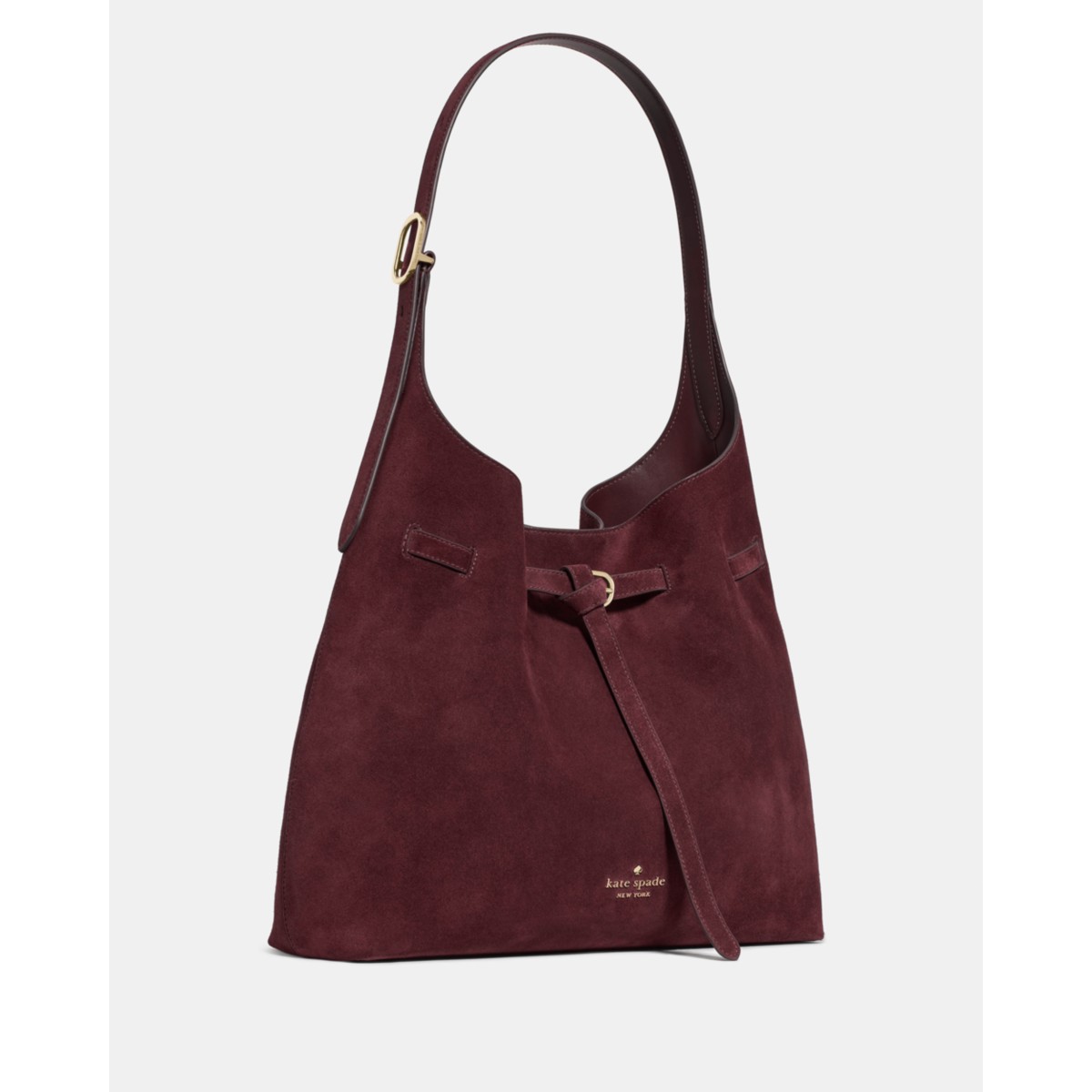 Kate Spade 454 Suede Belted Large Shoulder Bag - Preorder — Grenache