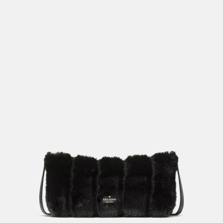 Kate Spade Lenox Faux Fur Mini Crossbody Bag - Preorder — Black (001)
