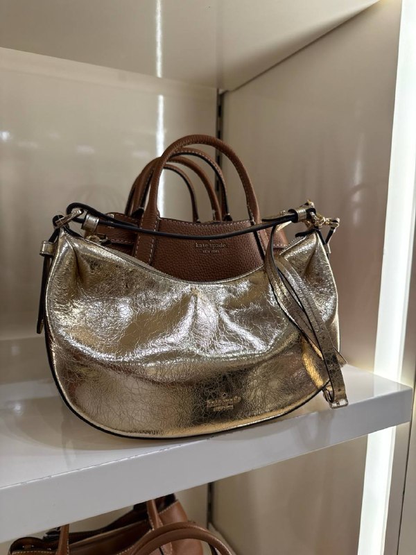Kate Spade Selene Metallic Shoulder Bag - Preorder — Gold. (700)