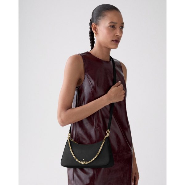 Kate Spade Margot Leather Shoulder Bag - Preorder — Black