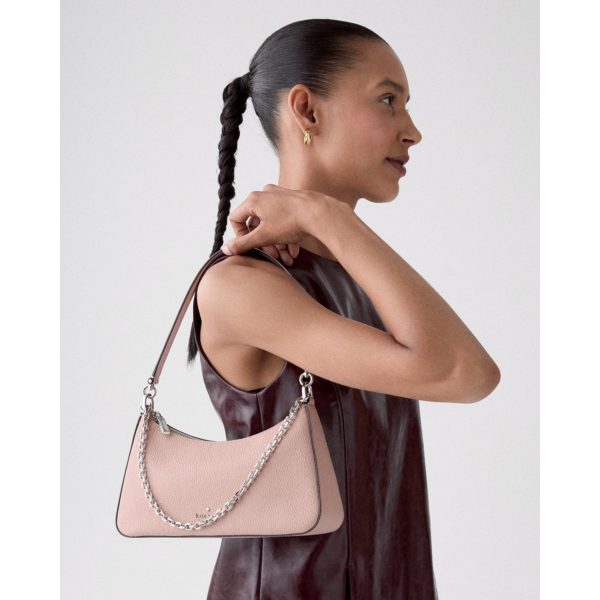 Kate Spade Margot Leather Shoulder Bag - Preorder — Rose Smoke