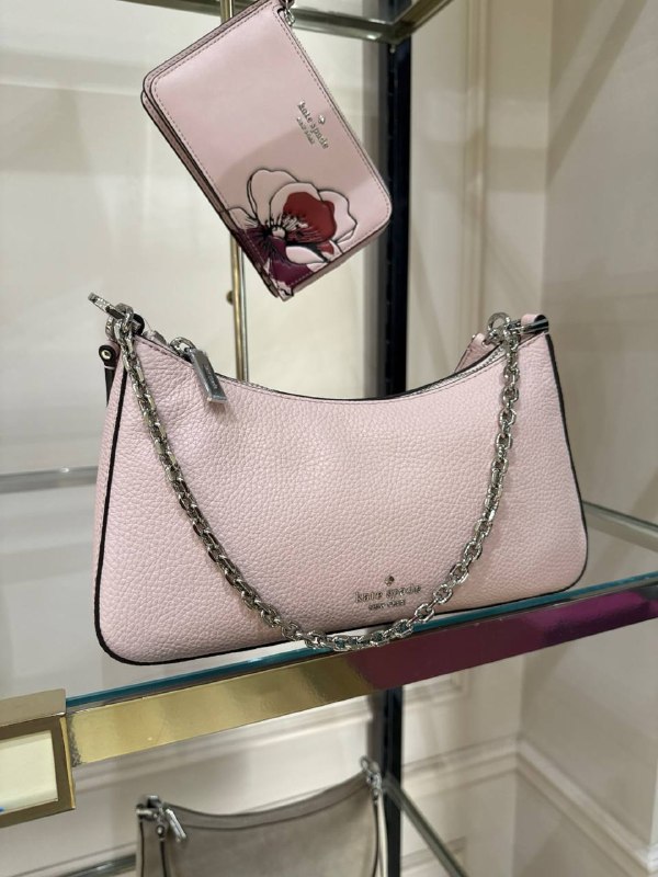 Kate Spade Margot Leather Shoulder Bag - Preorder — Rose Smoke (650)