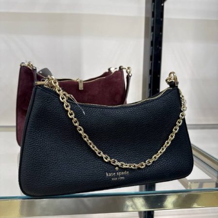 Kate Spade Margot Leather Shoulder Bag - Preorder — Black (001)