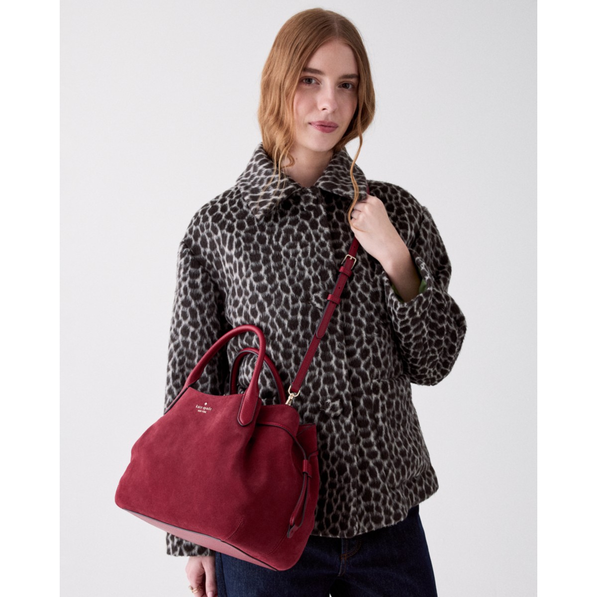 Kate Spade Dumpling Suede Large Satchel Bag - Preorder — Red Jam