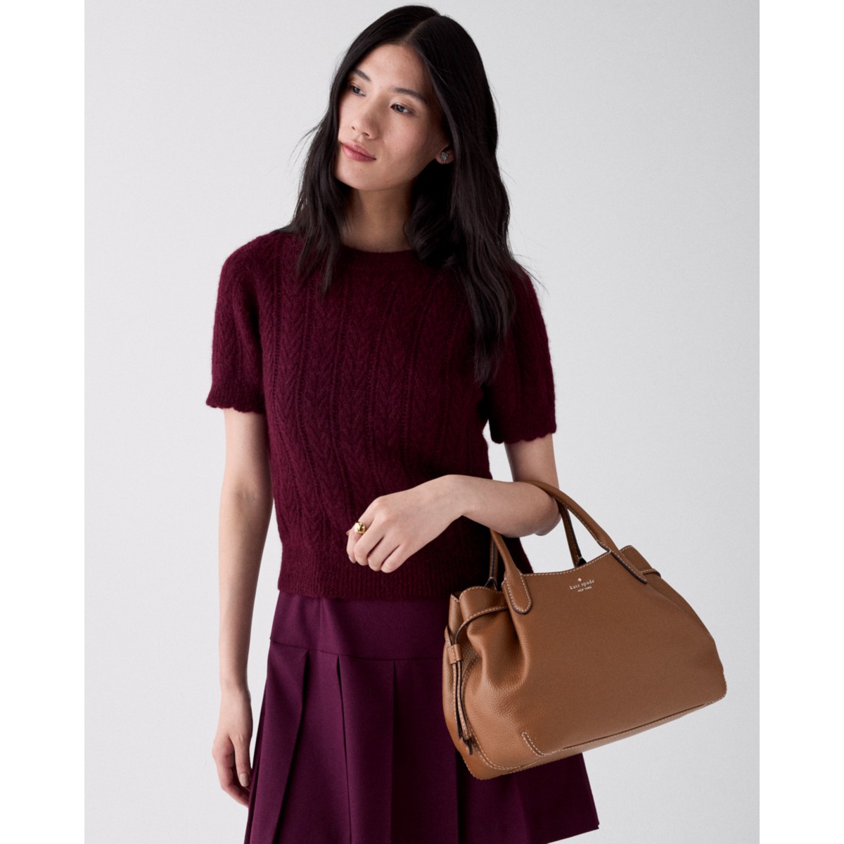 Kate Spade Dumpling Large Satchel Bag - Preorder — Warm Gingerbread