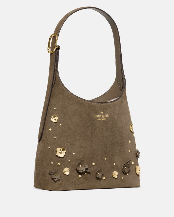 Kate Spade 454 Embellished Suede Small Shoulder Bag - Preorder