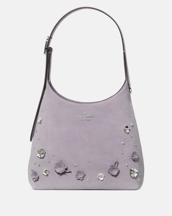Kate Spade 454 Embellished Suede Small Shoulder Bag - Preorder