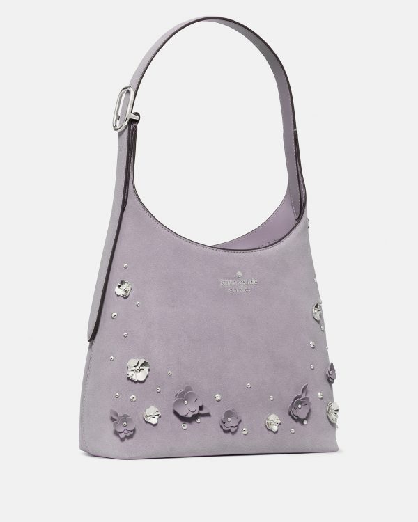 Kate Spade 454 Embellished Suede Small Shoulder Bag - Preorder