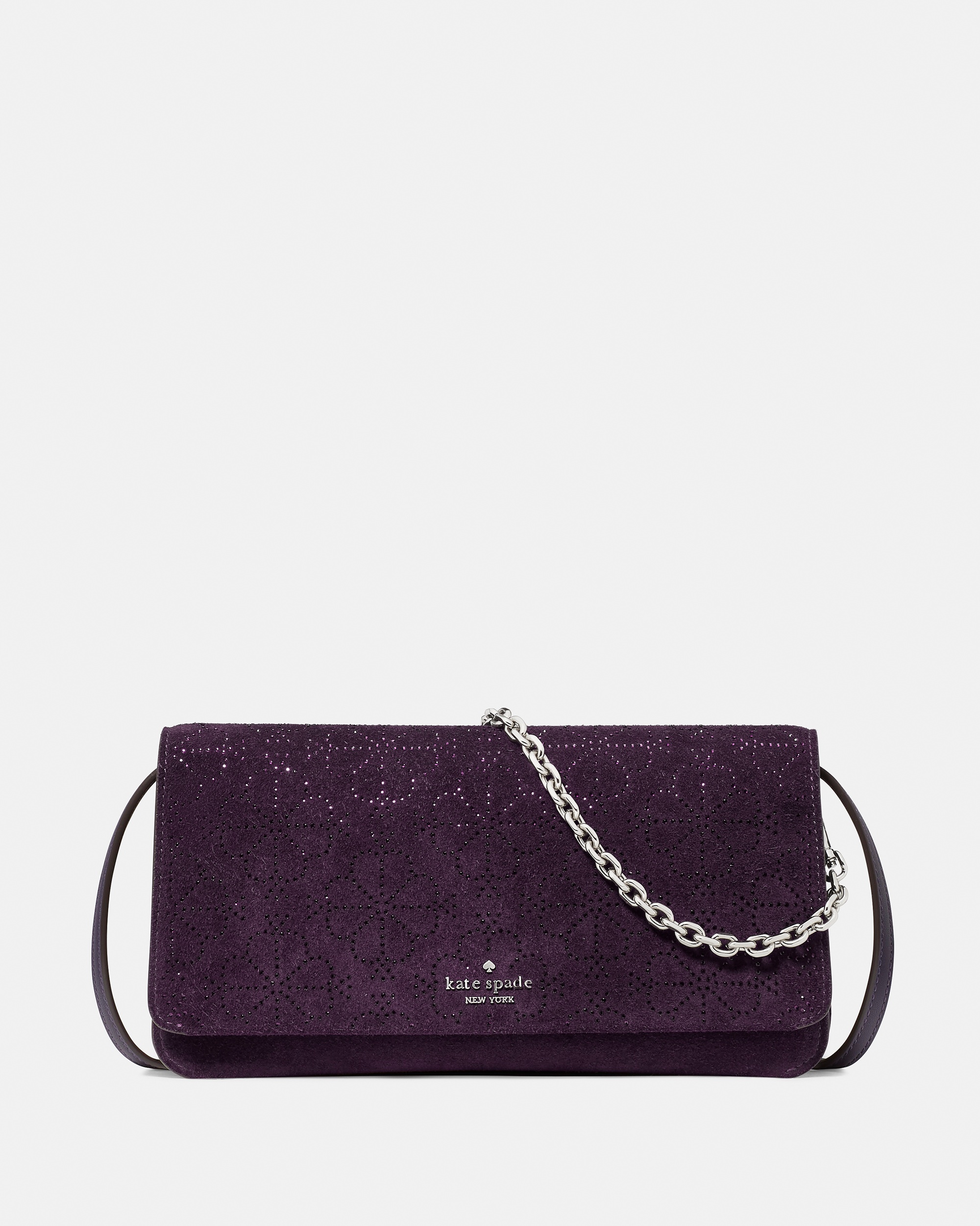 Kate Spade Ivy Spade Flower Crystal Suede Crossbody Bag - Preorder