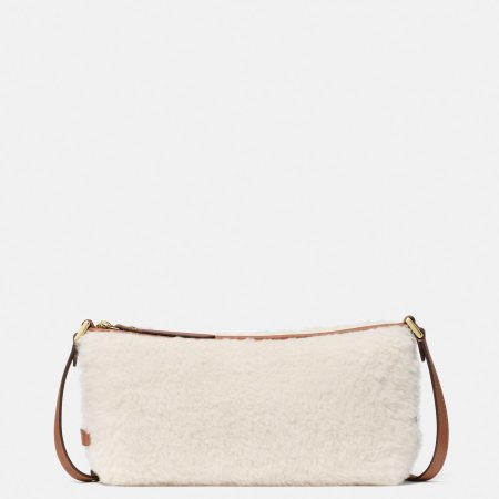 Kate Spade Lenox Faux Shearling Crossbody - Preorder — Cashew Milk Multi (251)