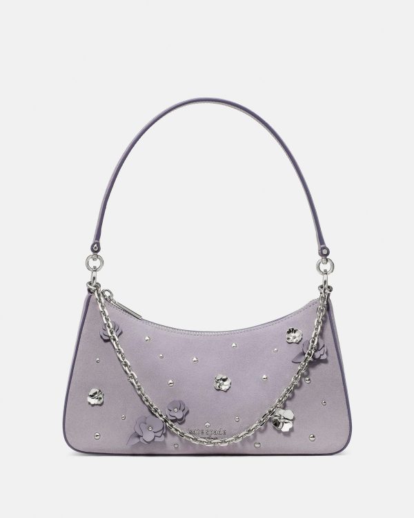 Kate Spade Margot Embellished Suede Shoulder Bag - Preorder