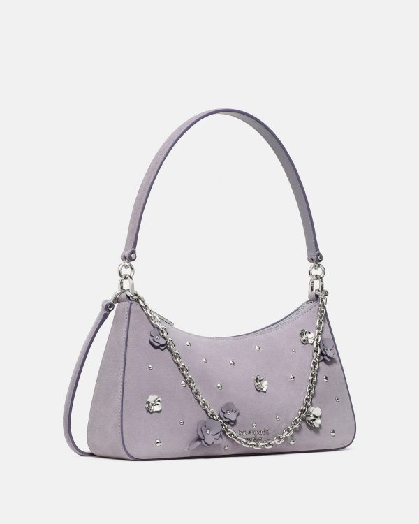 Kate Spade Margot Embellished Suede Shoulder Bag - Preorder