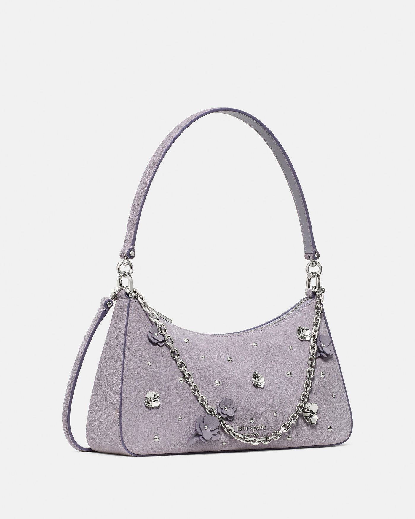 Kate Spade Margot Embellished Suede Shoulder Bag - Preorder