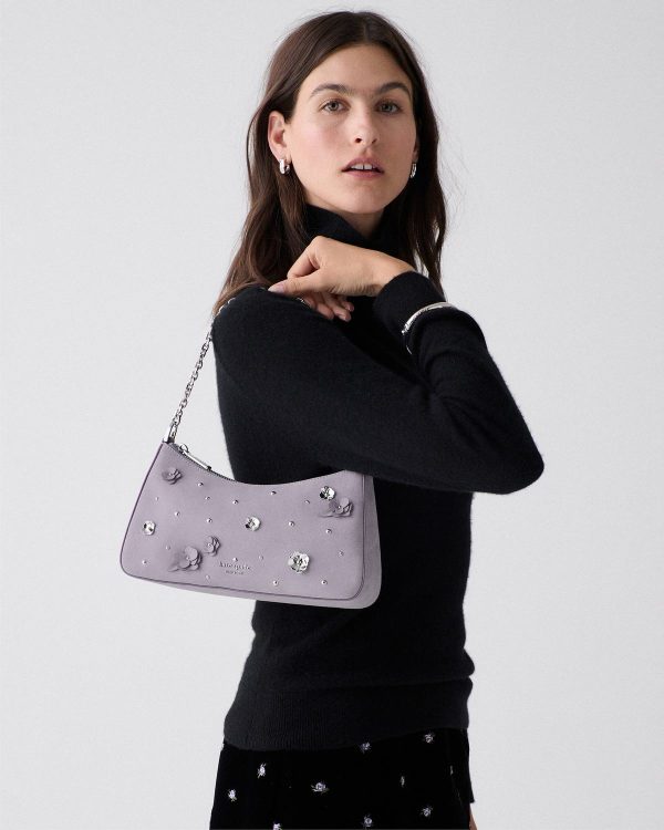 Kate Spade Margot Embellished Suede Shoulder Bag - Preorder