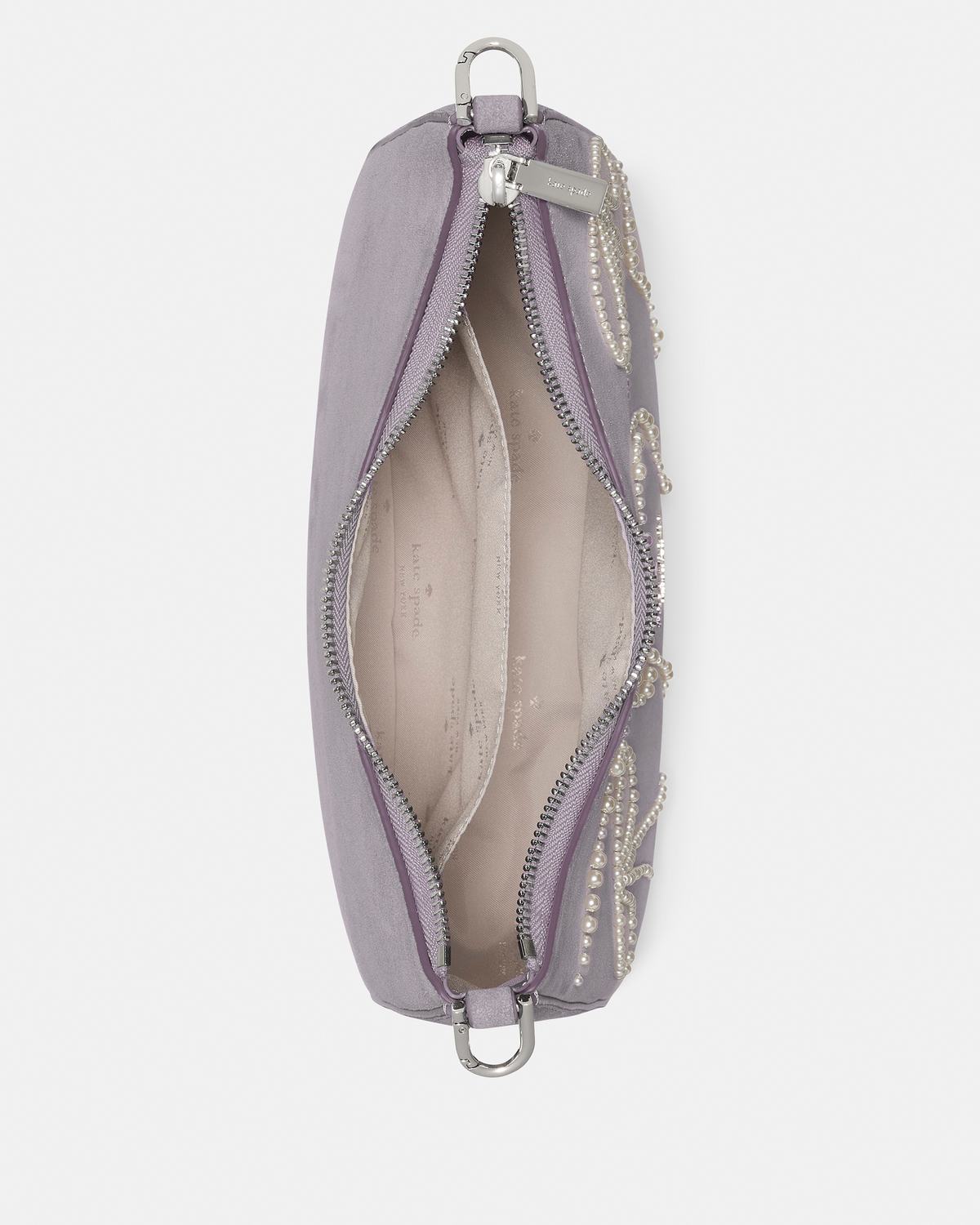 Kate Spade Margot Pearl Bows Suede Medium Shoulder Bag - Preorder