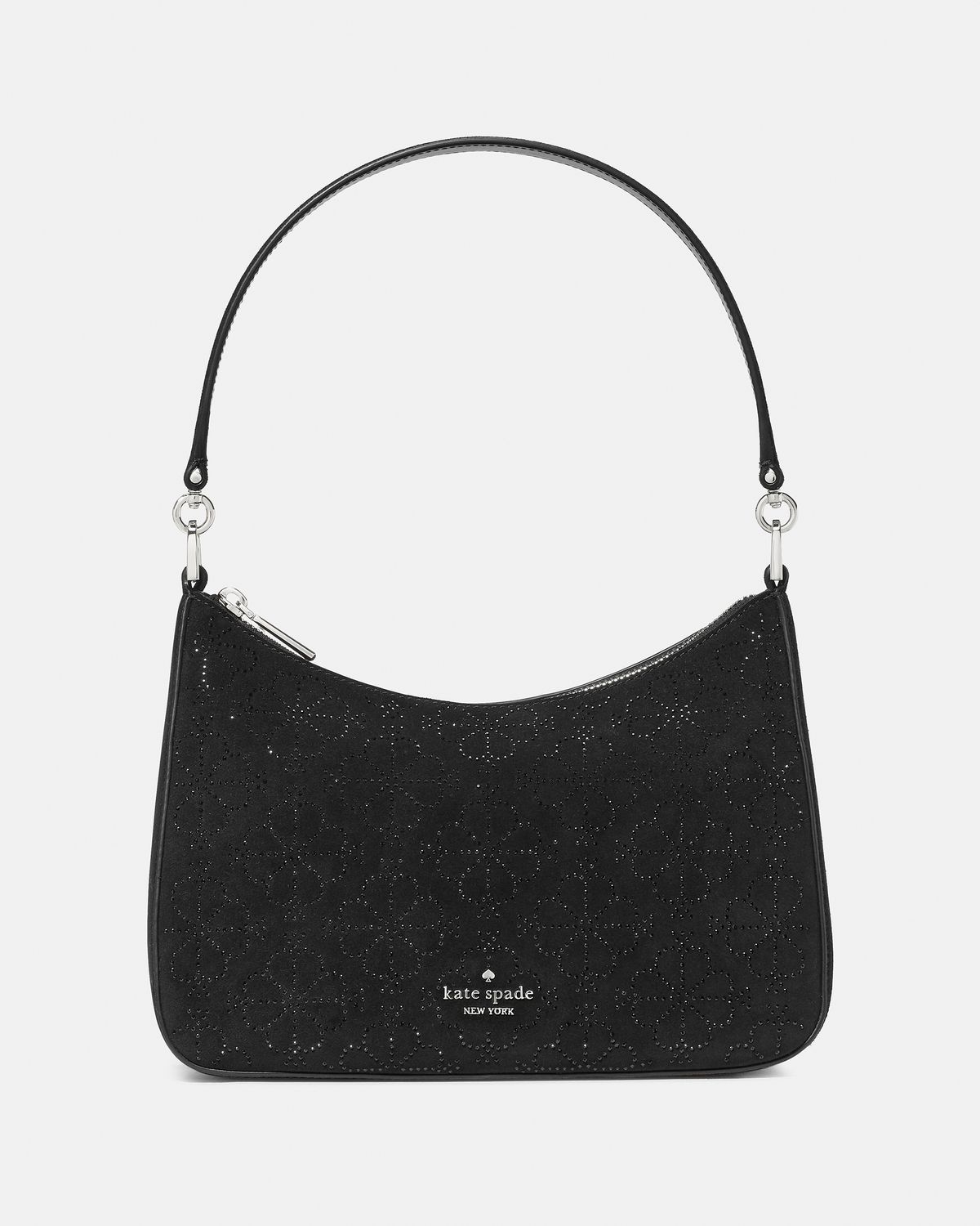 Kate Spade Margot Spade Flower Crystal Suede Medium Shoulder Bag - Preorder - Image 7