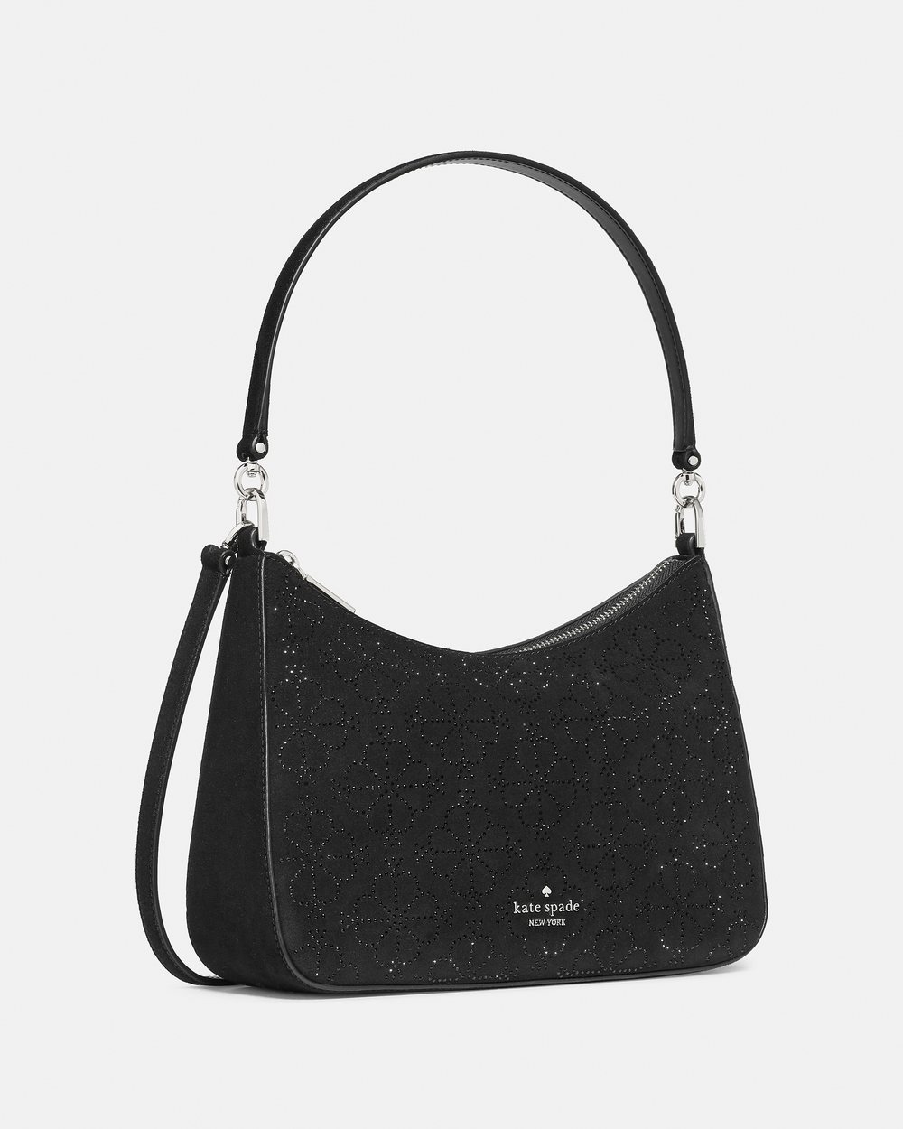 Kate Spade Margot Spade Flower Crystal Suede Medium Shoulder Bag - Preorder - Image 10