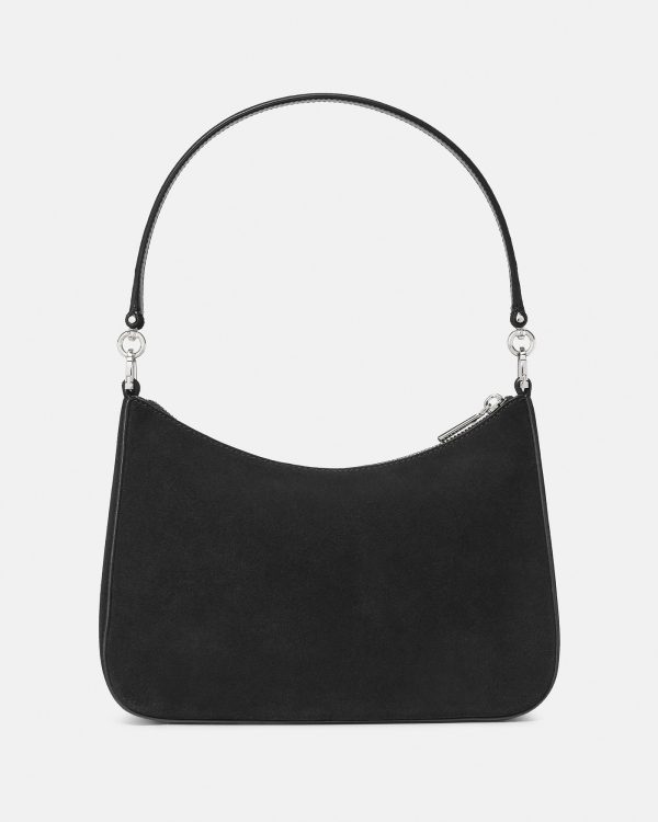 Kate Spade Margot Spade Flower Crystal Suede Medium Shoulder Bag - Preorder