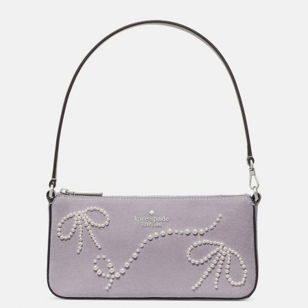 Kate Spade Gemini Suede Mini Bag - Preorder — Icy Lavender (500)