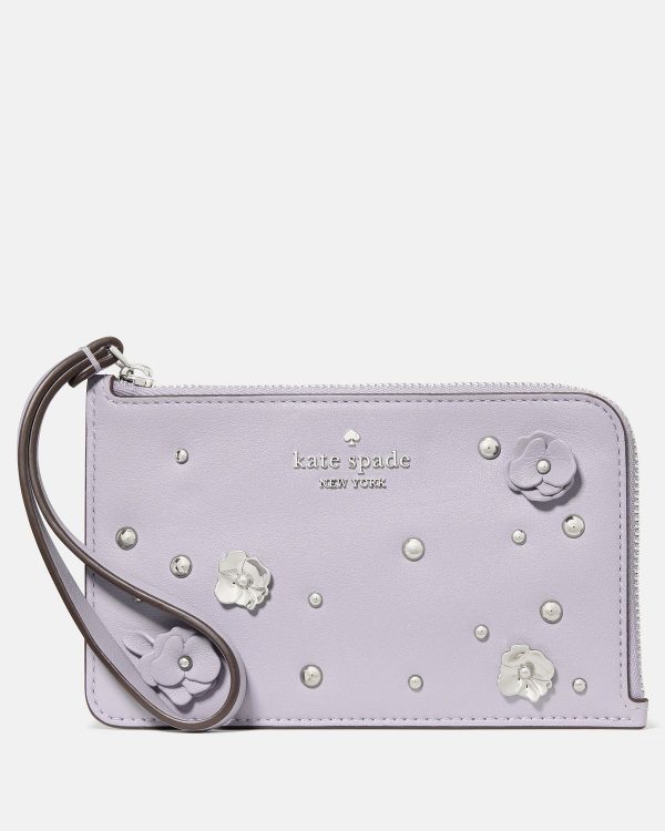 Kate Spade Lucy Smooth Embellishment Small Wristlet - Preorder