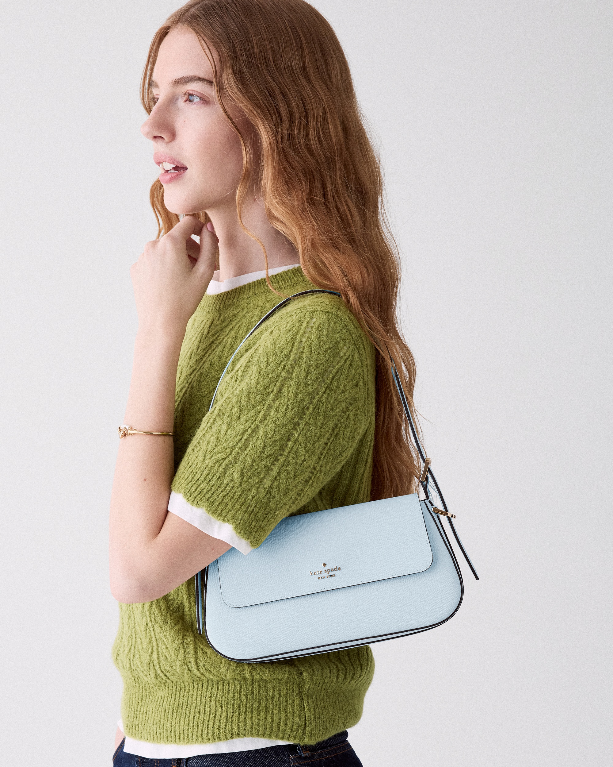 Kate Spade Gwen Textured Patent Shoulder Bag - Preorder