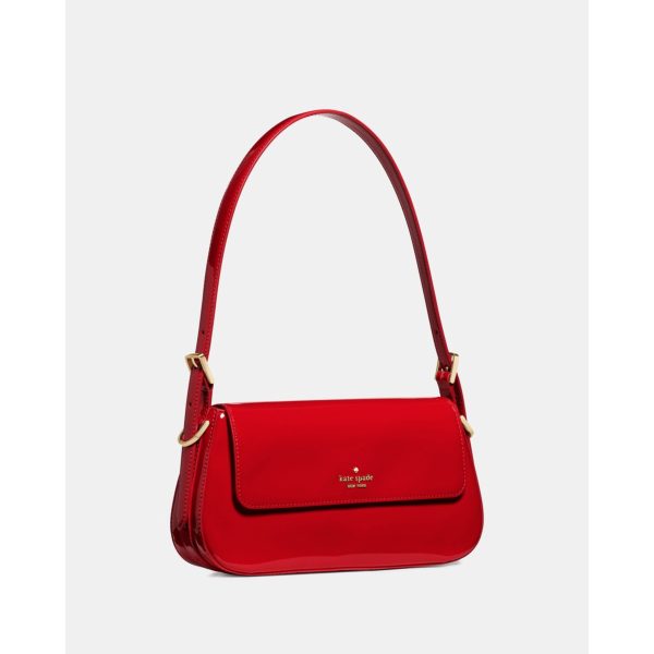 Kate Spade Gwen Patent Shoulder Bag - Preorder — KS Bright Red