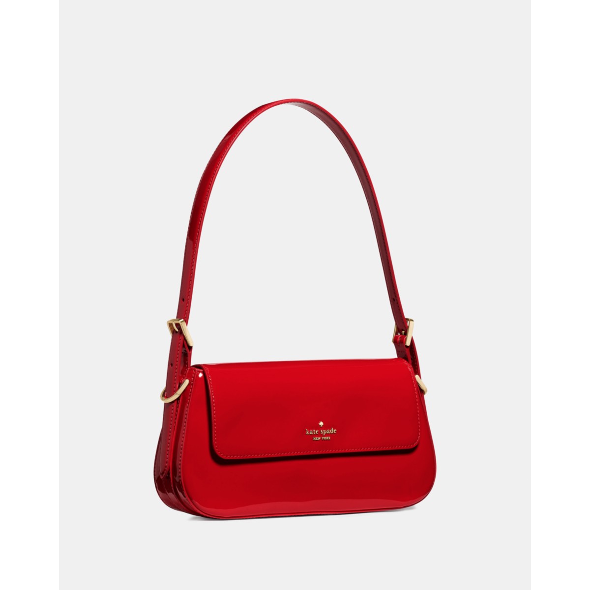 Kate Spade Gwen Patent Shoulder Bag - Preorder — KS Bright Red