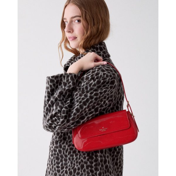 Kate Spade Gwen Patent Shoulder Bag - Preorder — KS Bright Red