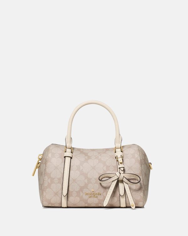 Kate Spade Monroe Spade Flower Coated Canvas Small Satchel Bag - Preorder
